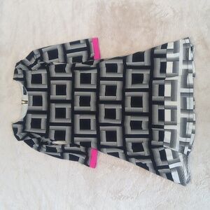 Kaari Blue Geometric Mini Dress